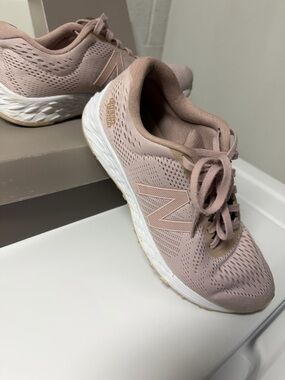 New Balance Pink Lace-Up Athletic Sneakers